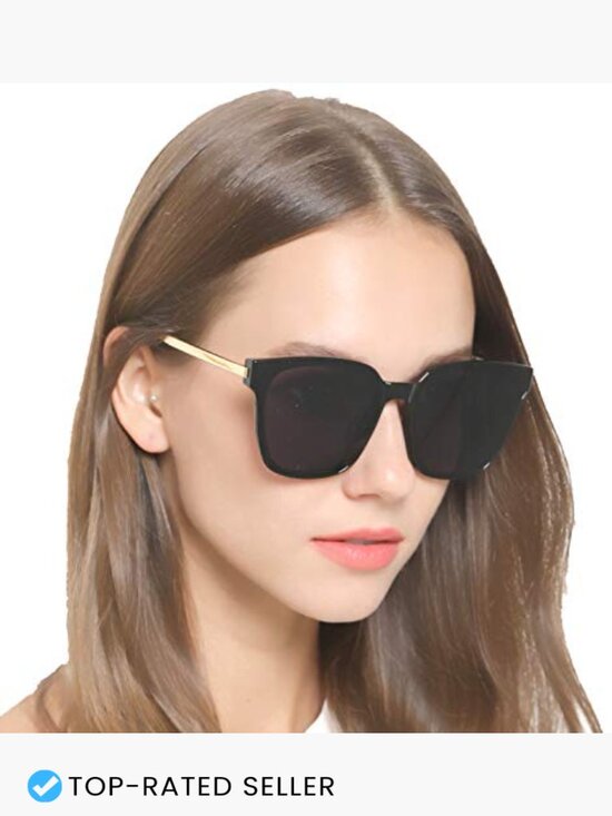Oversized Square Sunglasses Mirrored Lens Unisex Stylish UV Protection main image 6